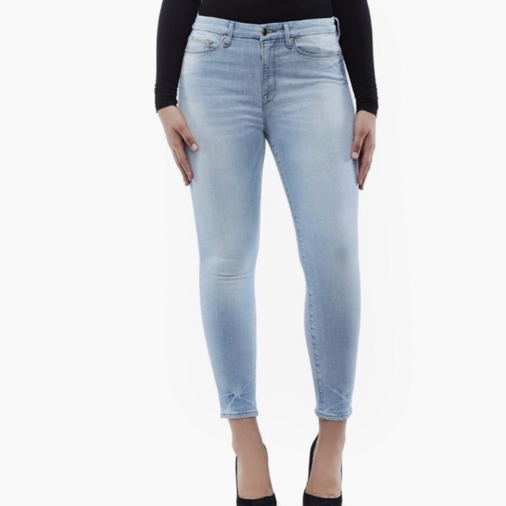 GOOD AMERICAN Good Legs High Rise Crop Jeans Size 24